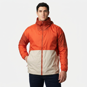 Veste coupe-vent imperméable pour homme de haute qualité, respirante, avec capuche intégrale, col montant personnalisé - Product Image 1