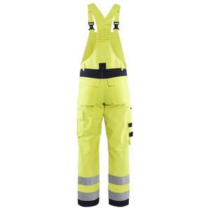 BLAKLADER - 260815143389C152 Pantalones con pechera Multinorm Hi-vis Amarillo/Azul Marino-EAN 7330509525234 WORK OVERALLS - Product Image 3