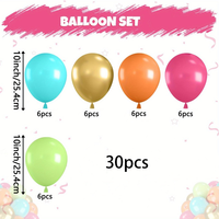 Ballons en latex métalliques dorés de 10 pouces, couleurs vives, ballons arc-en-ciel pour anniversaire, mariage, remise de diplôme, fête de naissance, décoration de fête