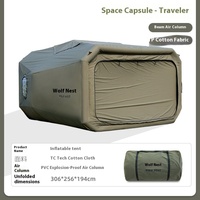 Wolf's Nest Tic Technology Tente gonflable en coton de 9 mètres carrés monocouche chaude pour camping en plein air, camping et équipement d'alpinisme