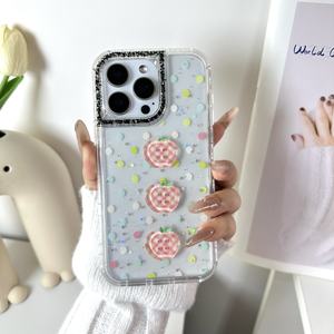 360อีพ็อกซี่แวววาวพร้อมอุปกรณ์เสริมน่ารักเคสโทรศัพท์สำหรับ OPPO A6 Pro 4G 5G realme C71 4G realme 15 realme Note <span class=keywords><strong>70</strong></span> 4G - Product Image 6