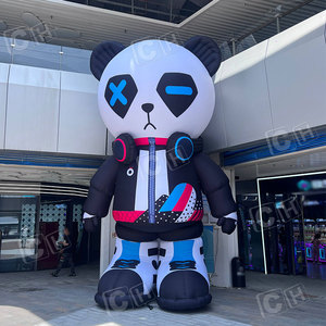 Poupée gonflable de dessin animé de <span class=keywords><strong>panda</strong></span> géant pour la publicité gonflable géante personnalisée - Product Image 1