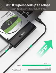 UGREEN Câble adaptateur SATA vers USB C pour <span class=keywords><strong>SSD</strong></span> 2.5 "et connecteur de disque dur 5Gbps supportant SATA III UASP <span class=keywords><strong>Thunderbolt</strong></span> <span class=keywords><strong>3</strong></span> - Product Image 3
