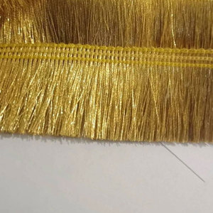 Borlas de flecos de alambre de oro de tamaño personalizado OEM, borlas de flecos de alambre de oro personalizadas de alta calidad en venta - Product Image 1