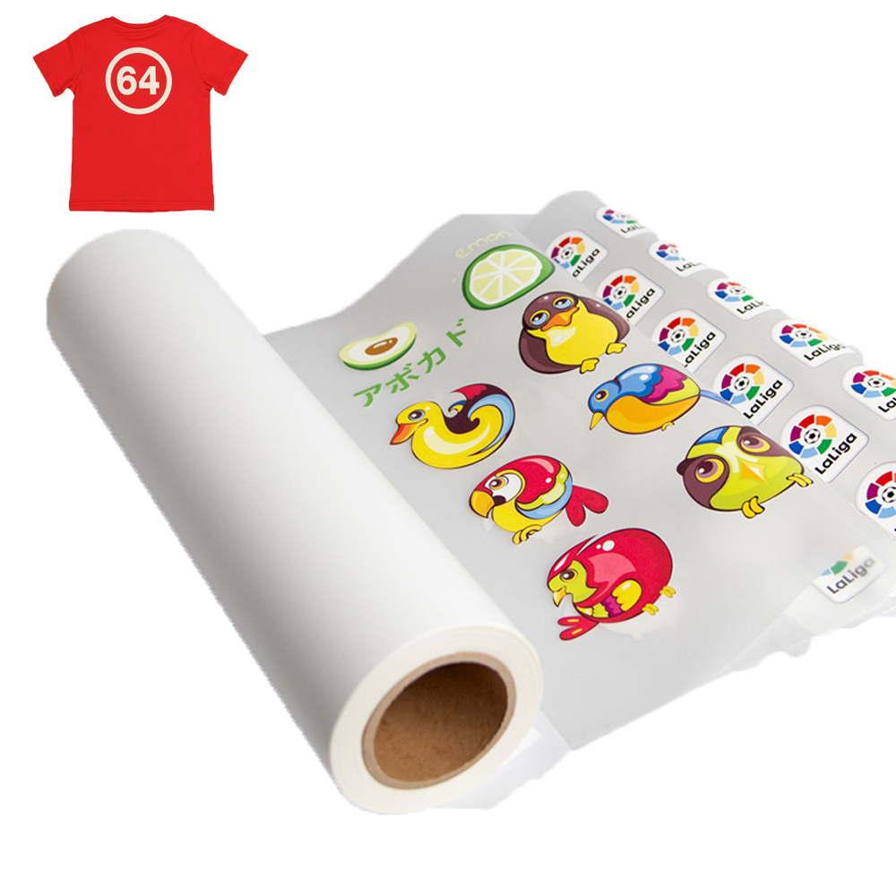2021 New Model Hot Peel UV DTF Transfer Film PET DTF White Ink DTF Printable Transfer Film Roll For T Shirts