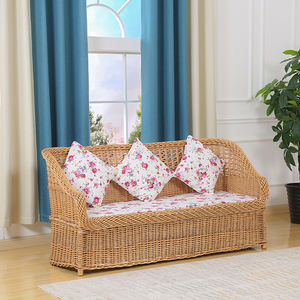 Balkon anyaman rotan kamar tidur kasual ganda tiga kursi sofa tunggal - Product Image 3
