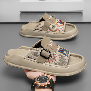 Sandalias de cuña retro de moda para hombre, estilo casual deportivo de verano, calzado elegante y versátil 2026 - Product Image 2