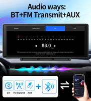 Écran intelligent de voiture 10.26 "avec caméra de tableau de bord rotative 1080P CarPlay sans fil et Android Auto AUX FM Bluetooth WIFI GPS