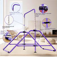 Barre de gymnastique pliable en acier Kuojie Ll00142, tapis multifonctionnel, station d'entraînement pour enfants de 3 à 12 ans, capacité de poids de 200 lb, salle de sport portable à domicile