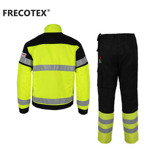 Tùy chỉnh độ dày cao khả năng <span class=keywords><strong>hi</strong></span>ển thị an toàn quần áo <span class=keywords><strong>Hi</strong></span> <span class=keywords><strong>VIS</strong></span> giữa trọng lượng FR quần áo bán buôn ngọn lửa chống đồng phục - Product Image 2