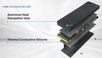 Nvme M.2 Ssd 1Tb Ssd Drive 2TB NVMe SSD Gaming Internal Solid State Drive dengan Heatsink