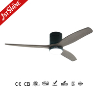 Ventilateur de plafond intelligent 1stshine avec lumière, contrôle Wi-Fi via application, compatible vocal, télécommande, moteur DC, excellent pour la décoration intérieure