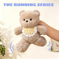 Juguete de Peluche Interactivo Suave y Adorable, Perro Shiba Inu que Corre con Patas que se Mueven por Gravedad, Muñeco de Peluche Realista para Niños y Regalo