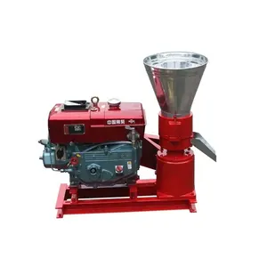 8HP elect-start diesel engine pellet mill making and home farm use making wood pellet mill and animal feed pellet mill