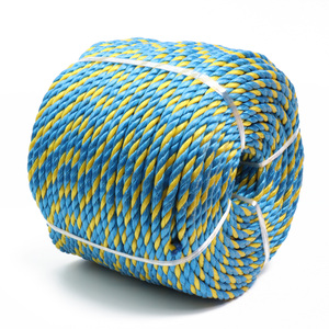 3 sợi <span class=keywords><strong>PP</strong></span> chia phim xoắn dây màu vàng màu xanh để đóng gói Cắm Trại Đi Bộ Đường Dài - Product Image 5