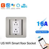 Prise murale intelligente Wi-Fi US, interrupteur tactile intelligent pour maison connectée, 1 gang, sans fil neutre, contrôle à distance par application, compatible Google Alexa