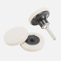 Disques de polissage en laine de 2 et 3 pouces pour perceuse et meuleuse - Disques de polissage à changement rapide pour l'ébavurage, le polissage et le conditionnement des surfaces