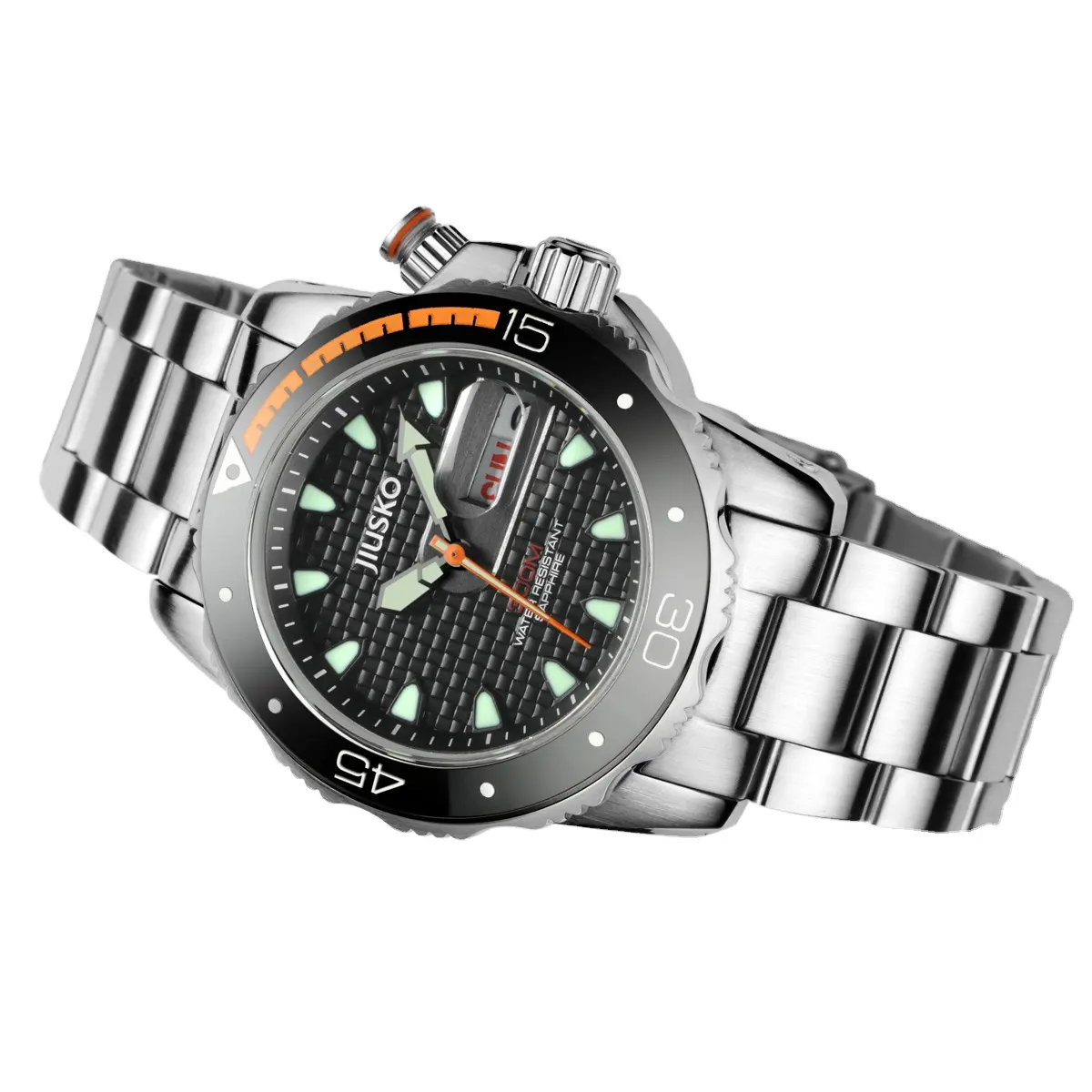 Stainless Steel Case Diving watch Sapphire Glass 300m Waterproof Diver Watch Men