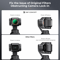 Kit de filtres magnétiques K&F Concept, filtres variables ND2-32 + ND32-512 pour DJI Osmo Pocket 3/4, verre optique HD nano-enduit 28 couches