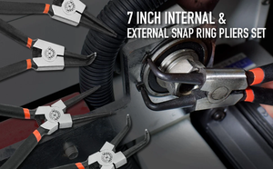 13 pulgadas de mandíbula recta/doblada, anillo de seguridad externo interno, tipo americano, alicate pense, anillo de presión interno de Nariz recta - Product Image 3