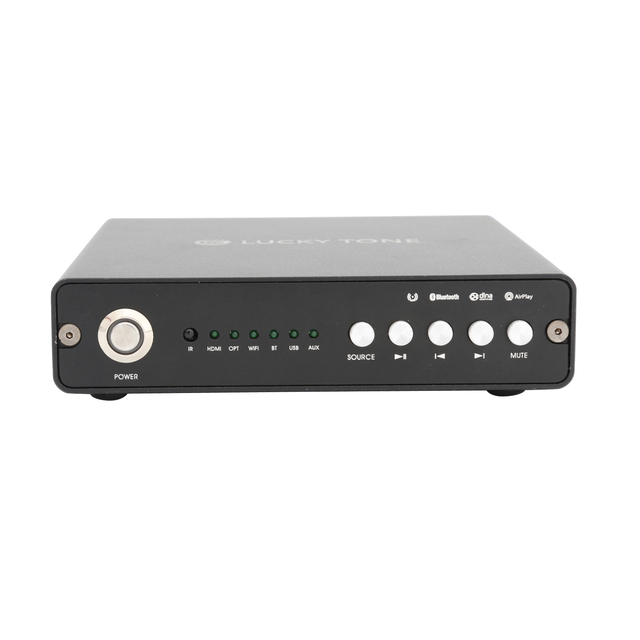 Lucky Tone Stereo WiFi Streamer with Blue-tooth/ HD-MI/ Arc/ Fiber Optic/ Spoti-fy/ Airplay for Home Audio