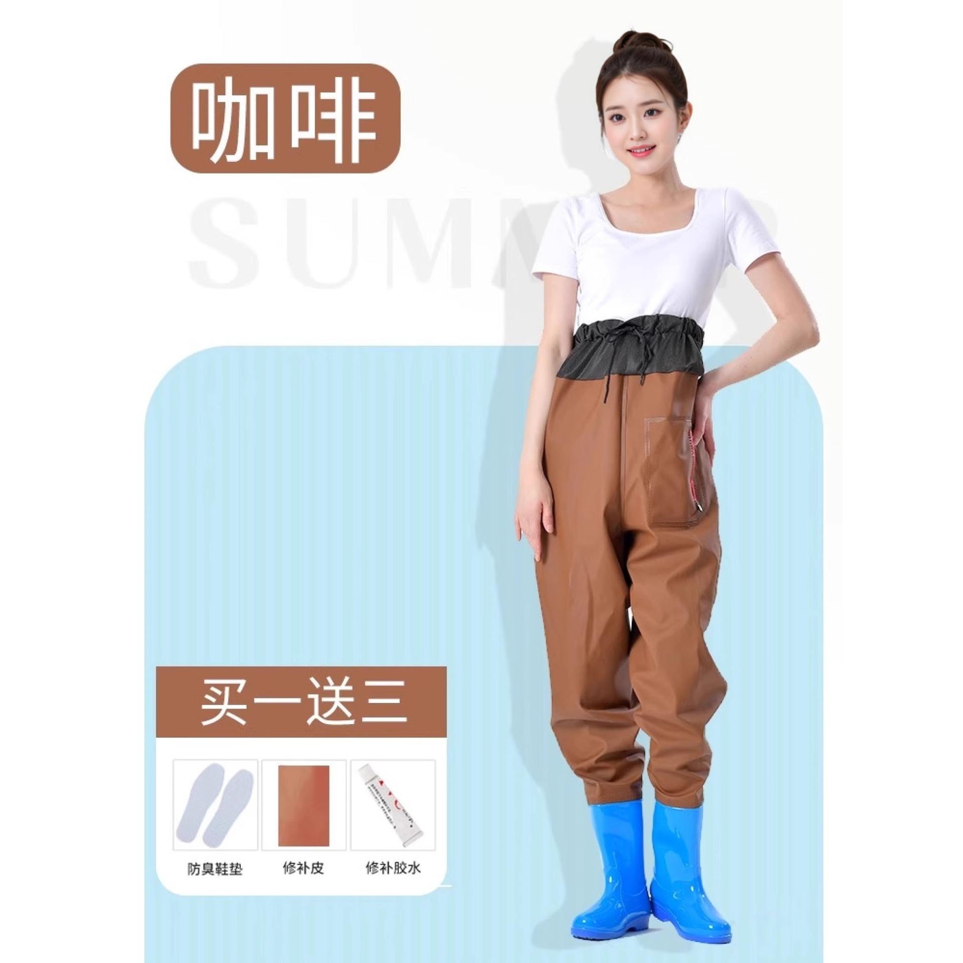 Coffee-colored cropped pants [3D slim fit]