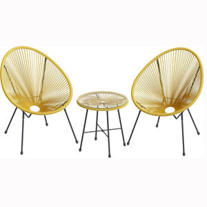 Vente en gros d'ensemble de chaise et de <span class=keywords><strong>table</strong></span> <span class=keywords><strong>Acapulco</strong></span> modernes faits à la main best-seller d'usine en acier résistant aux intempéries - Product Image 1
