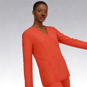 HZMNOI Women Work Uniform Set Long Sleeve Long Leg Fitted Moisture Wicking Breathable Quick Dry Medical Grade Uniform - Product Image 4