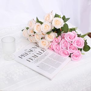 Ramo de Rosas Artificiales de 50 cm de Altura, Simulación de Plástico y Poliéster, Decoración para Bodas, Decoración del Hogar, Accesorio de Fotografía - Product Image 4