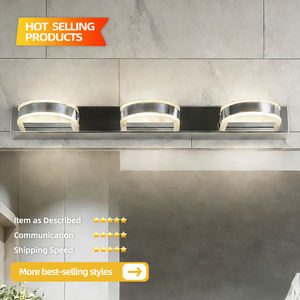 Applique murale vintage double ronde noire à LED, double ampoule, verre givré fumé, pour salon, salle de bain, chambre, éclairage mural d'ambiance - Product Image 3