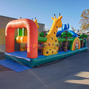 Pista de obstáculos inflable con forma de panda, castillo inflable comercial para adultos y niños, combo de castillo inflable. - Product Image 4