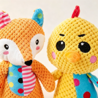 Jouet à mâcher interactif en peluche souple et couineur pour chiens de taille moyenne à grande, accessoires pour animaux de compagnie du fabricant