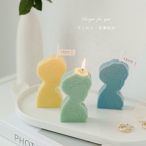 Personnage europé<span class=keywords><strong>en</strong></span> plâtre Portrait <span class=keywords><strong>Silicone</strong></span> <span class=keywords><strong>moules</strong></span> cheveux bouclés fille bricolage bougie et gâteau outil <span class=keywords><strong>pour</strong></span> cadeaux de la Saint-Valentin - Product Image 5