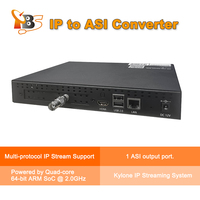 Convertisseur numérique DVB HD IP ASI (processeur ARM quadricœur 64 bits) pour HTTP/UDP/RTP/HLS/SRT/SPTS/MPTS, sortie ASI 140 Mbps, IPTV OTT