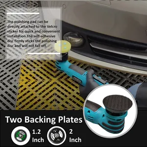 Car Shield Dual Action Car Polisher 12V para detalles de automóviles con batería 1,2/2 pulgadas