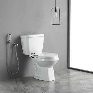 Inodoro de Cerámica Negra de Dos Piezas con Sifón en Forma de S para Baño, Venta Directa de Fábrica - Product Image 2