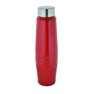 Venta al por mayor de botellas de agua al aire libre de acero inoxidable marrón rojo plata colores alto aislamiento térmico estilo deportivo - Product Image 1