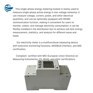 Nhà máy chất lượng tốt 3 giai đoạn đường sắt năng lượng meteriot Analyzer Meter năng lượng mét RS485 thông minh xây dựng độ chính xác cao đa Thuế quan - Product Image 5