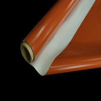Tissu imperméable de tissu de fibre de verre de caoutchouc de silicone de résistance chimique tissée par plaine ignifuge à hautes températures