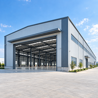 Entrepôt en structure métallique préfabriquée PEB pour centre logistique, bâtiment industriel sur mesure à grande portée, fabricant