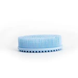 Brosse de bain en silicone, exfoliante douce, masseur de cuir chevelu, brosse corporelle à poils souples, outil de douche pour le nettoyage des bébés - Product Image 6