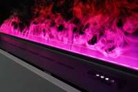 Cheminée électrique à vapeur d'eau TUYA APP, décoration d'intérieur de luxe, personnalisable, effet de flamme froide 3D, chauffage par cassette
