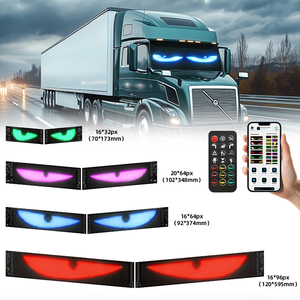 Kingshowstar - Juego de 2 Luces LED para Coche con Diseño de Ojo de Diablo, 512/1024/1280 LED, 12 V, USB, Cambio de Color, Control por Aplicación/Control Remoto - Product Image 6