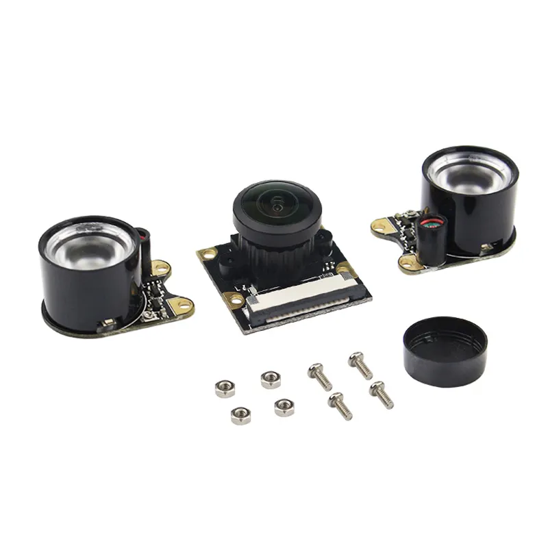 Ahududu Pi kamera modülü OV5647 5MP 160 derece geniş açılı balık gözü Lens ahududu Pi 3/2 Model B kamera modülü