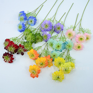 Fleurs artificielles en soie de clématite Dongchen Crafts, 30cm-100cm, tige unique, fleurs pour vase, style européen, décoration pour la maison et les mariages - Product Image 4