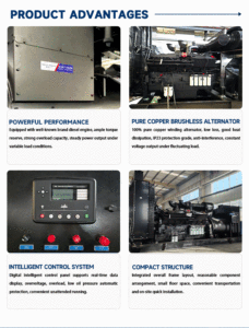 Generador Diésel Silencioso Móvil con Estructura <span class=keywords><strong>de</strong></span> Reducción <span class=keywords><strong>de</strong></span> Ruido <span class=keywords><strong>de</strong></span> 30kva, 40kva, 50kva, 60kva, 100kva, 150kva, 200kva, 250kva - Product Image 6