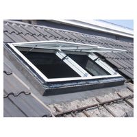 Fenêtre de toit transparente en alliage d'aluminium anti-UV sur mesure pour entrepôt