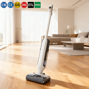 Lavapavimenti Professionale <span class=keywords><strong>Senza</strong></span> <span class=keywords><strong>Fili</strong></span> CE con Assistente Vocale, Motore Brushless, Display LED, Autopulente, Aspirapolvere <span class=keywords><strong>a</strong></span> <span class=keywords><strong>Vapore</strong></span> per Superfici Asciutte <span class=keywords><strong>e</strong></span> Bagnate - Product Image 1