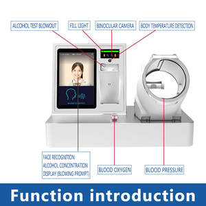 Appareil de <span class=keywords><strong>d</strong></span>étection <span class=keywords><strong>d</strong></span>'alcool, de pression artérielle et <span class=keywords><strong>d</strong></span>'oxygène sanguin avec reconnaissance faciale de 10,1 pouces, système de contrôle <span class=keywords><strong>d</strong></span>'accès et de pointage, OEM ODM - Product Image 5