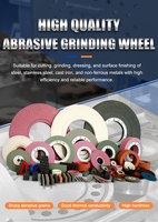Disque abrasif en céramique à profil convexe simple de qualité industrielle, grain personnalisé, pour le travail de rectification de rainures étroites en aluminium